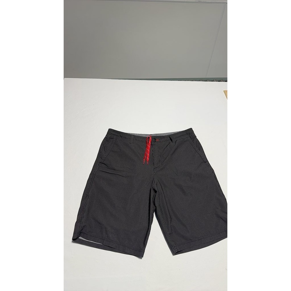 O'Neill Mens Striped Board Shorts Brown Red Drawstring Size 36